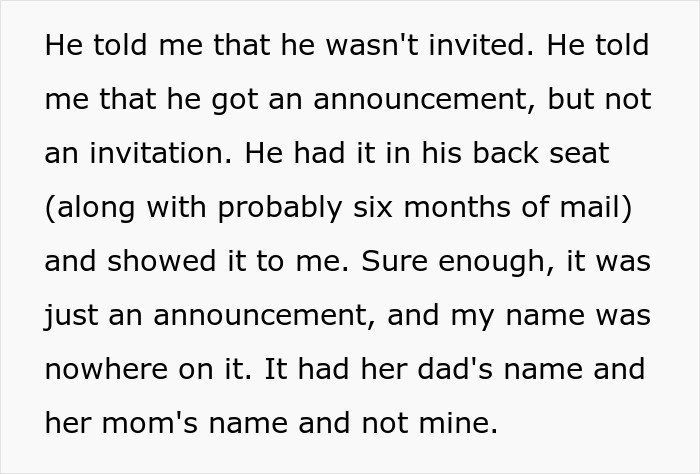 Text excerpt showing a step-dad&rsquo;s heartbreaking realization about lack of care from his girlfriend and her daughter.