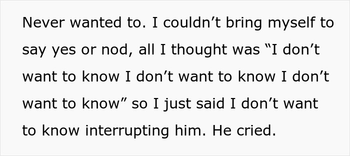 Alt text: Heartbroken woman reveals her husband's affair from 10 years ago still haunts her while he breaks down crying.
