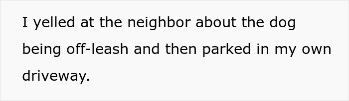Person arguing about pet ownership rules with neighbor over off-leash dog and driveway parking dispute in HOA community.