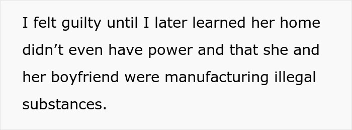 Text excerpt discussing a man feeling guilty before discovering illegal activities related to an illegal adoption plan. Text excerpt discussing a man feeling guilty before discovering illegal activities related to an illegal adoption plan.