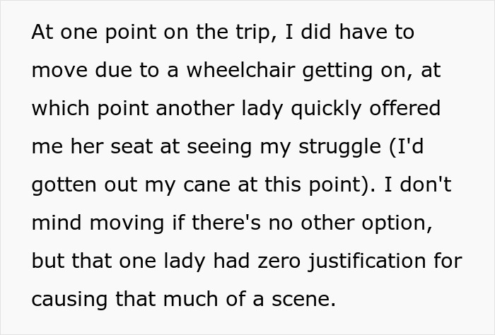 Disabled man with cane refuses to move seat on bus as teen Karen and old lady try to force him in confrontation. Disabled man with cane refuses to move seat on bus as teen Karen and old lady try to force him in confrontation.