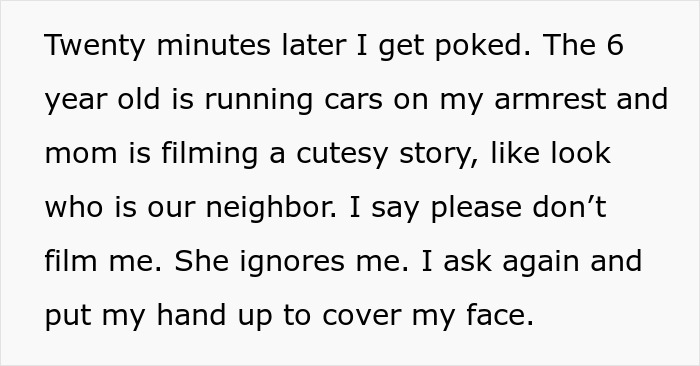 Passenger describes rude family bullying her to swap plane seat while coworkers label her a villain for refusing the swap.