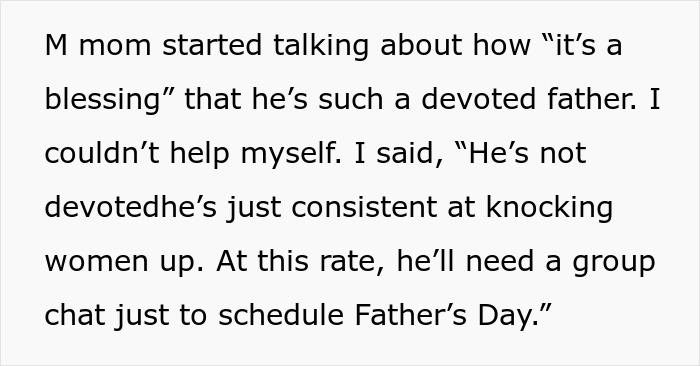 Alt text: Woman calls out brother for having 4 kids with 4 different women in a family conversation about devotion and parenting.