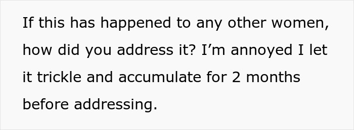 Text discussing a woman called a gold digger for wanting fair chores, leaving her boyfriend as he begs for rent money.