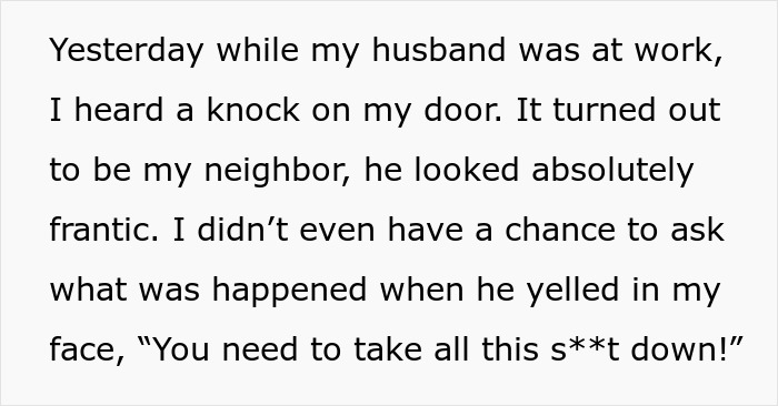 Neighbor threatens couple to take down their Halloween decor after going all out with spooky decorations.