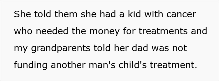 Text excerpt discussing a bio mom abandoning her 4YO son and later asking for financial support. Text excerpt discussing a bio mom abandoning her 4YO son and later asking for financial support.