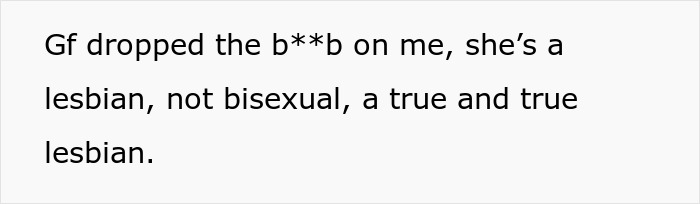 Text on screen discussing a man learning his fianc&eacute;e is in love with her friend, describing complicated relationship emotions.