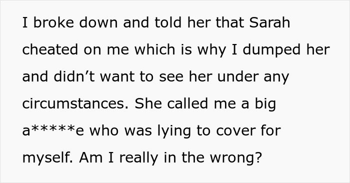 Guy running out the window after his mom&rsquo;s attempt to reconcile him and his ex-fianc&eacute; causes tension.