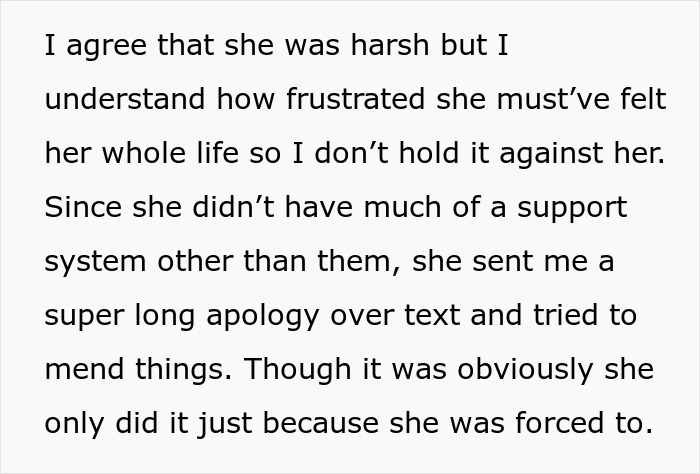 Text discussing a woman’s experience with her petty sister who chose to ruin her life instead of seeking therapy. Text discussing a woman’s experience with her petty sister who chose to ruin her life instead of seeking therapy.