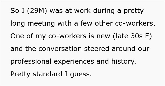 Text excerpt from a guy asking coworker why she wears makeup every day during a work meeting.