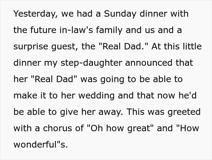 Text excerpt describing a step-dad&rsquo;s emotional realization about his girlfriend and her daughter&rsquo;s lack of care.