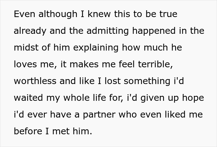 Alt text: Emotional text about a wife feeling worthless after hearing her husband admit she&rsquo;s ugly and struggling with being an ugly woman