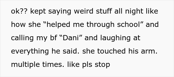 Text conversation revealing a golden child cousin disrupting a teen celebration, causing the teen to lose patience and snap.