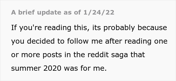 Text update from January 2022 about family conflict after kids reject their ex-con mom. Text update from January 2022 about family conflict after kids reject their ex-con mom.