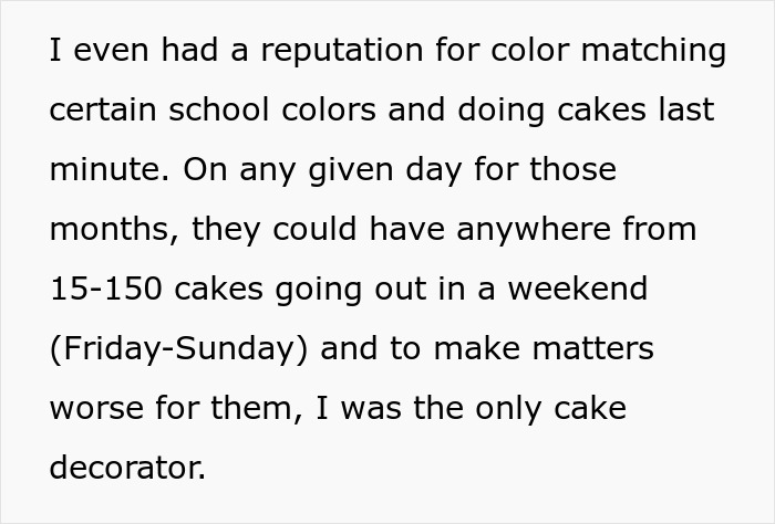 Alt text: Woman takes revenge on bakery manager with a perfectly delicious icing on the cake in a colorful cake decorating setting