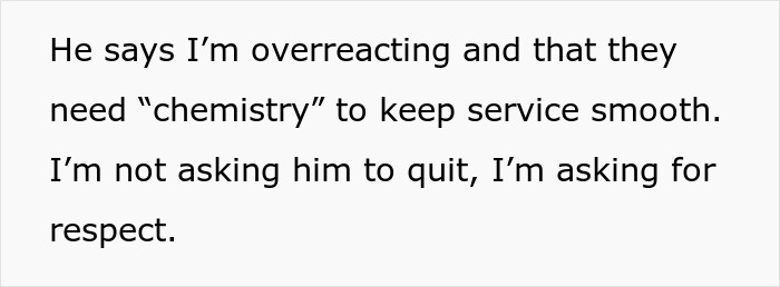Text about man’s work wife sending hearts and mirror selfies, girlfriend upset asking for respect over chemistry. Text about man’s work wife sending hearts and mirror selfies, girlfriend upset asking for respect over chemistry.