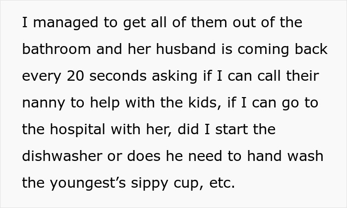 Alt text: confused husband watching wife pass out with high fever while managing family and household tasks