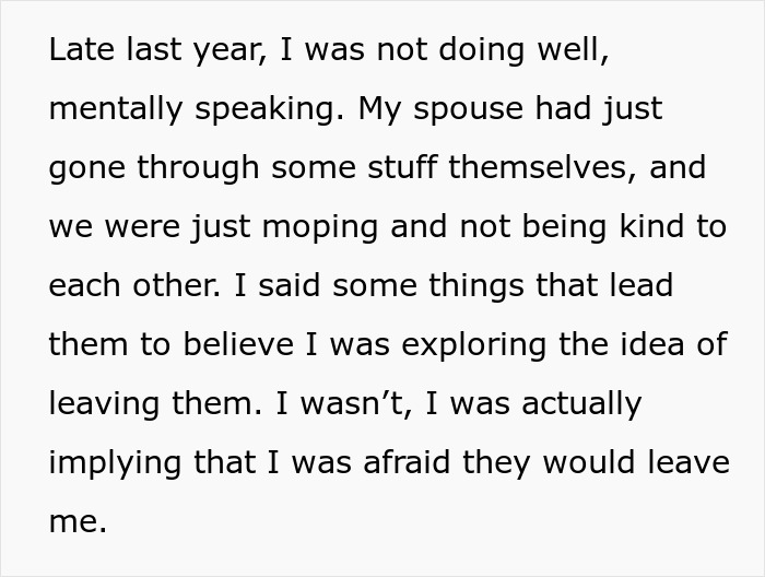 Text excerpt describing emotional struggles between a couple after falling victim to a scam investment causing debt. Text excerpt describing emotional struggles between a couple after falling victim to a scam investment causing debt.