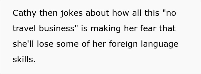 Woman embarrasses new colleague by speaking confidently in a foreign language she claimed to know well at the office.