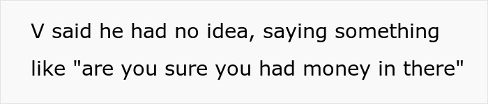 Text excerpt on a plain white background with black font discussing a man refusing to forgive an ex-friend who stole money.