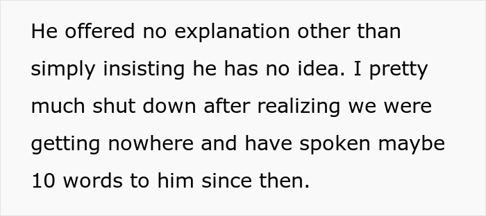 Text excerpt from woman suspecting fianc&eacute; is hiding a secret kid, showing her frustration and lack of answers.