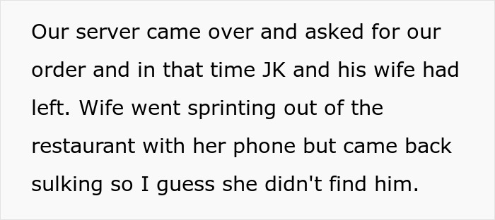 Wife takes free pass with John Krasinski, tries to take pic but husband won&rsquo;t allow it during restaurant visit.