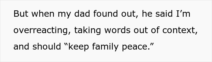 Text excerpt about family conflict after quitting free babysitting, highlighting woman gleaming while watching cousin&rsquo;s wife struggle.