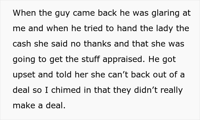 Man glaring while trying to buy late hubby&rsquo;s golf clubs cheap, widow refuses cash, stranger intervenes in the situation