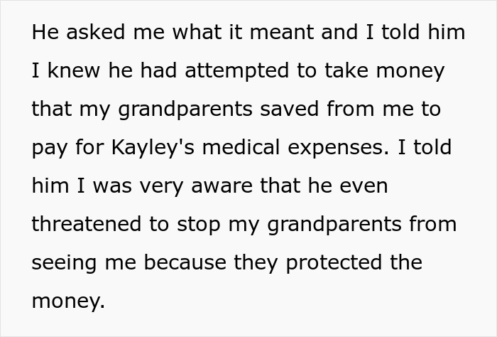 Text about a 19-year-old being prepared for caregiver role for disabled stepsister and refusing to accept it.