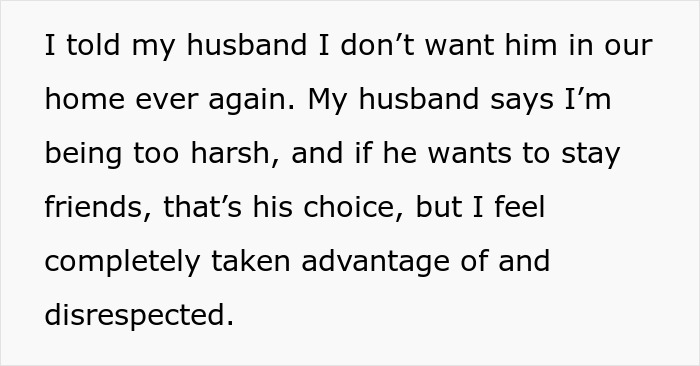 Text showing a person expressing feeling disrespected and taken advantage of after a friend ate everything they owned. Text showing a person expressing feeling disrespected and taken advantage of after a friend ate everything they owned.