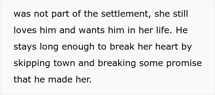 Text excerpt from an emotional step-dad giving a heartbreaking speech after realizing his girlfriend and her daughter don&rsquo;t care about him.