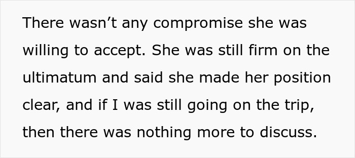 Couple facing tension as girlfriend doesn&rsquo;t want boyfriend going on trip with female friend, leading to relationship doubts.