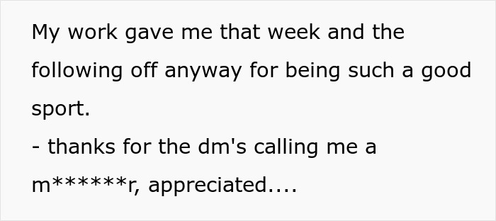 Text message screenshot showing a person discussing time off work and receiving hostile direct messages about refusing to donate liver.