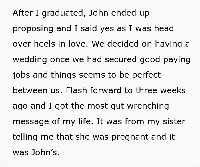 Text excerpt describing a woman’s life disrupted by her petty sister’s betrayal instead of seeking therapy. Text excerpt describing a woman’s life disrupted by her petty sister’s betrayal instead of seeking therapy.