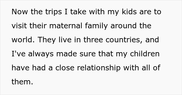 Text about a guy refusing to be a step-father to fianc&eacute;e&rsquo;s children who want cool gifts too.