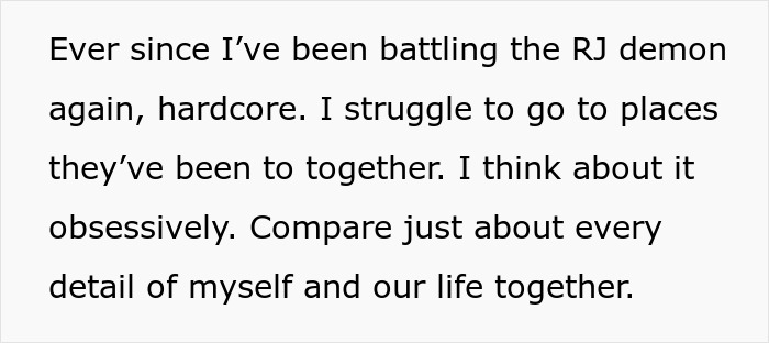 Two women with tattoos sitting closely, sharing a moment reflecting on their past relationship with a boyfriend or ex.