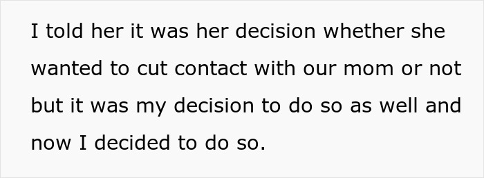 Text showing a teen explaining the difficult choice to cut contact with biological mom due to feeling like a second-rate child. Text showing a teen explaining the difficult choice to cut contact with biological mom due to feeling like a second-rate child.