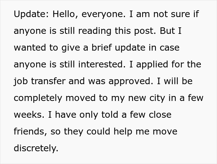 Text update about woman setting a boundary regarding care for her disabled brother after a drop-off incident.