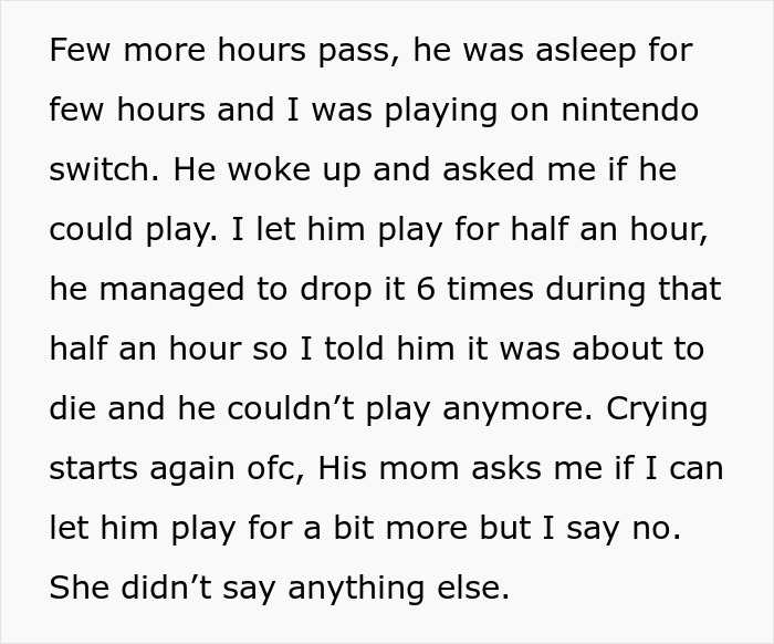Teen refuses to entertain a stranger&rsquo;s kid during a long flight and faces conflict with the mother.