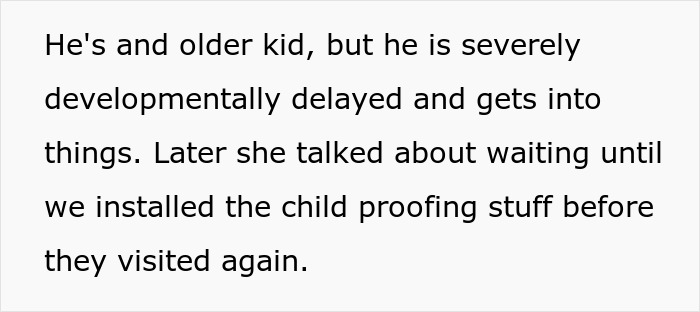 Family Drama Ensues As Lady Demands Sibling Childproof Home For Her Son, Furious When Told No