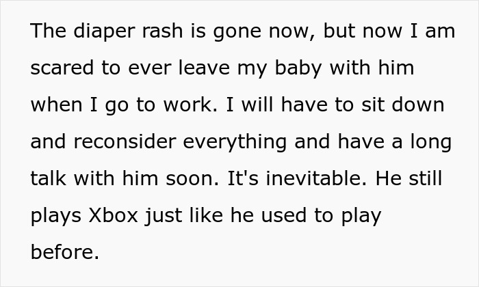 Manchild plays games on console while son cries over lost dog and wife declares console trash day.