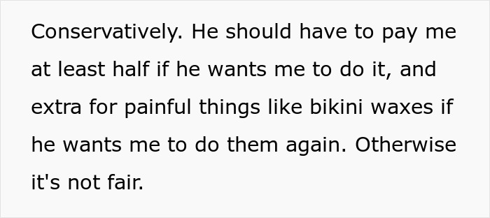 Woman discussing her long beauty routine, including shaving and makeup, after partner regrets mocking it.