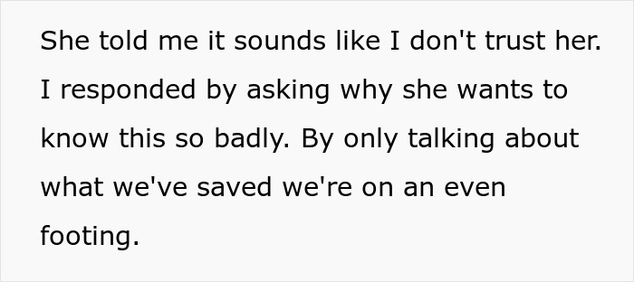 Wife throws tantrum demanding to know how much stepson inherited from late mother during argument with husband.