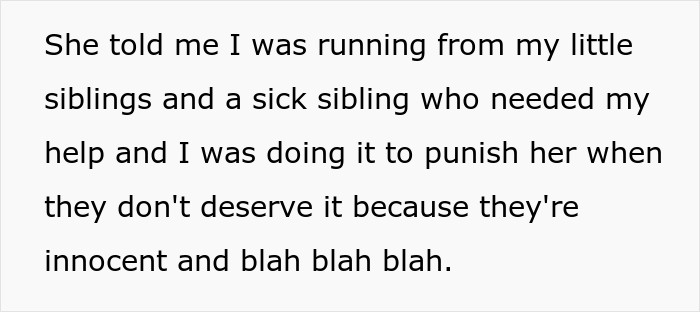 Text excerpt about a bio mom abandoning her 4YO son and later asking for financial support from him. Text excerpt about a bio mom abandoning her 4YO son and later asking for financial support from him.