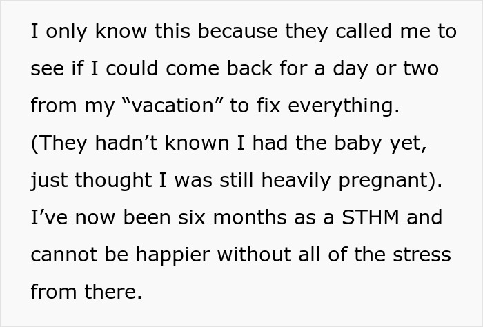 Text excerpt about a woman&rsquo;s experience, referencing revenge on a bakery manager and the icing on the cake scenario.