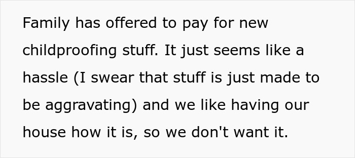 Family Drama Ensues As Lady Demands Sibling Childproof Home For Her Son, Furious When Told No