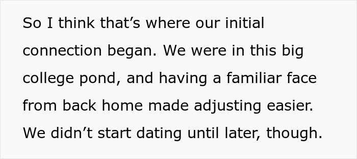 Text excerpt from a story about a girlfriend not wanting her boyfriend to go on a trip with a female friend.