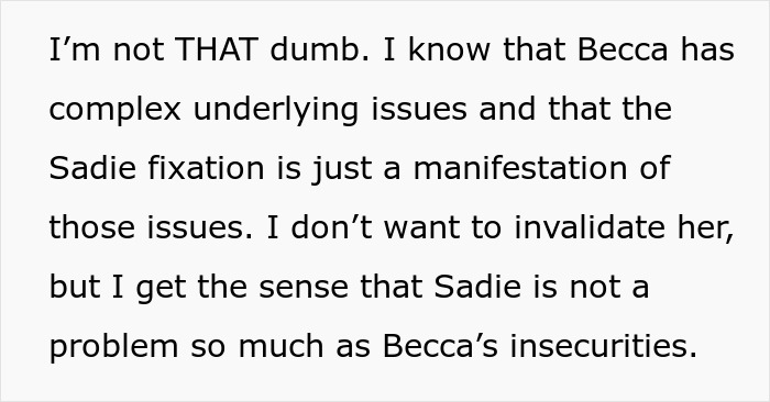 Text excerpt about a man rethinking his relationship after a girlfriend's loyalty test reveals deeper insecurities.
