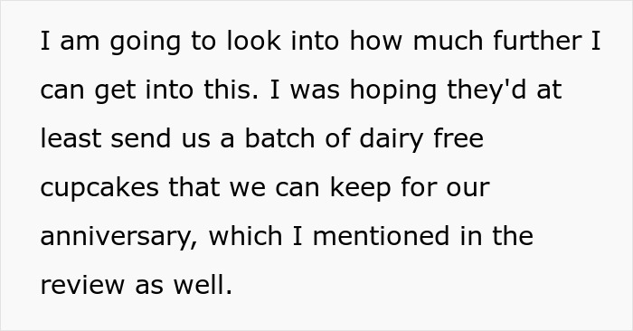 Bride disappointed by wedding vendors failing to provide allergy-friendly cupcakes for her special day celebration
