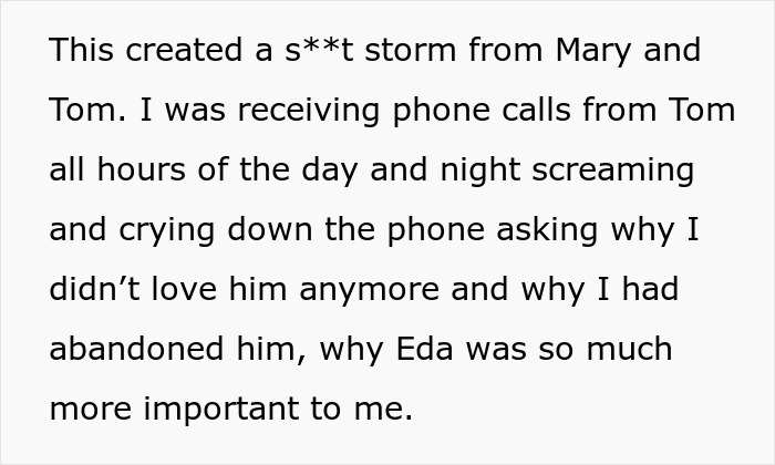Text excerpt describing an 11-year-old acting beyond creepy around stepsister who just gave birth while parents refuse to get help.